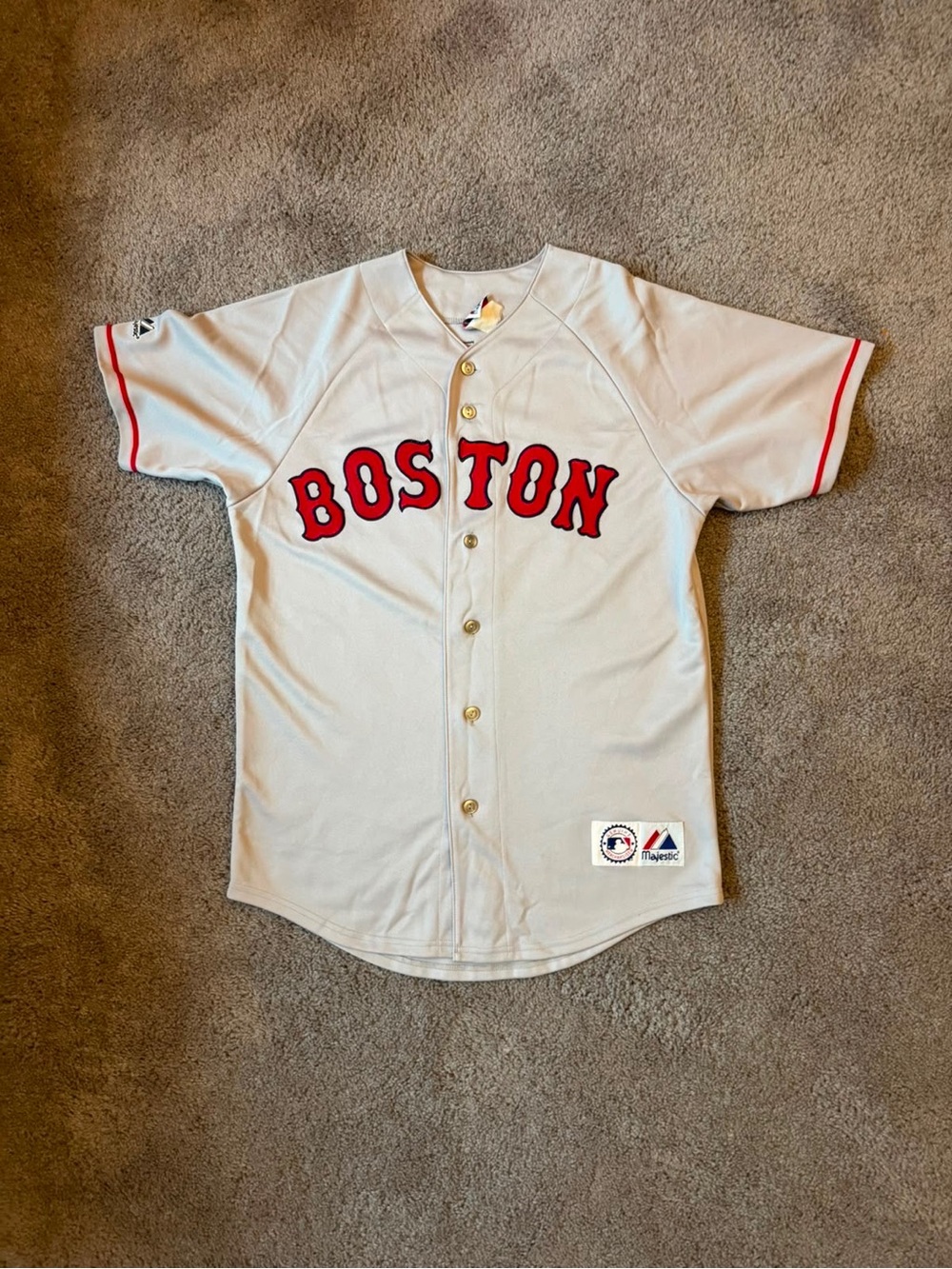 Vintage Majestic Boston Red Sox Ortiz road gray baseball jersey - Size M